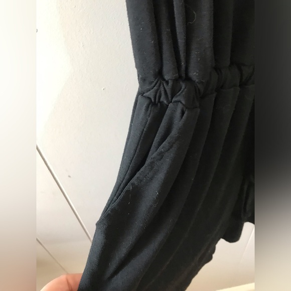 Black Romper with Pockets - Picture 3 of 4